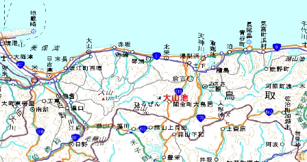 大山池の位置